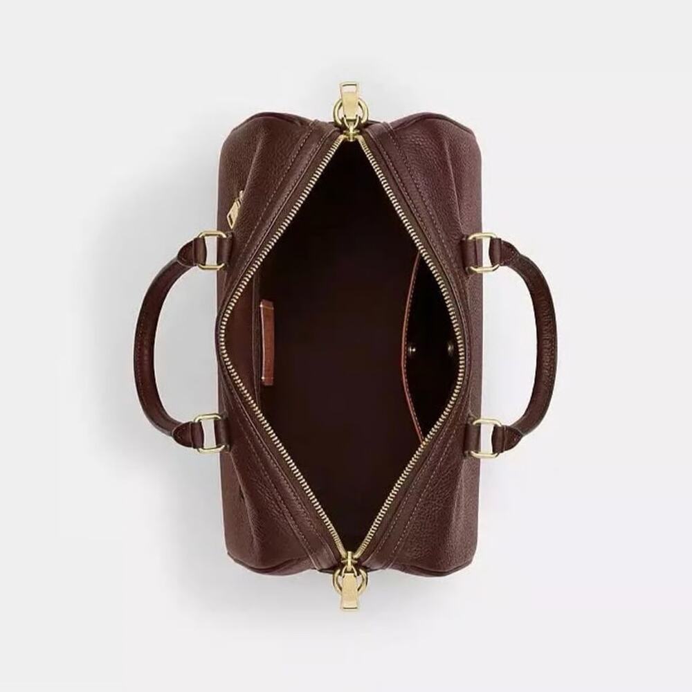 NWT Coach Rowan Large Satchel Bag in Maple CES11 - Picture 5 of 16